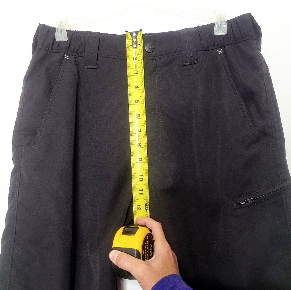 Wrangler Outdoor Black Chino Hiking Shorts Mens Size 30 Moisture Wicking - Picture 8 of 10